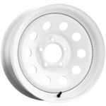 Allied 27 Trailer Mod 13x4.5 5x4.5" +0mm White Wheel Rim 13" Inch