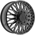 Arena A121 Monarch Dually 20x8.25 8x6.5" Black/Milled-Front Wheel Rim 20" Inch