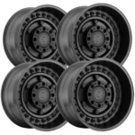 (Set of 4) Black Rhino Armory 20x12 8x6.5" -44mm Gun Black-12 Wheels Rims