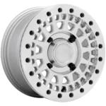 Black Rhino UTV Parker Beadlock 14x7 4x110 +51mm Silver Wheel Rim 14" Inch