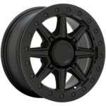 Black Rhino UTV Webb Beadlock 15x7 4x110 +36mm Matte Black Wheel Rim 15" Inch