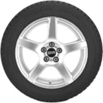 245/50R17 Bridgestone Blizzak LM-25 Run Flat 99H SL Black Wall Tire - Image 2