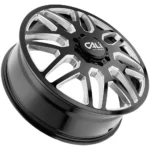Cali Off-Road 9115D Invader Dually Front 24x8.25 8x200 Black/Milled Wheel Rim - Image 3