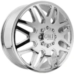 Cali Off-Road 9115D Invader Dually Front 22x8.25 8x210 Chrome Wheel Rim 22" Inch