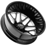 Cali Off-Road 9115D Invader Dually Rear 22x8.25 8x200 Black/Milled Wheel Rim - Image 3