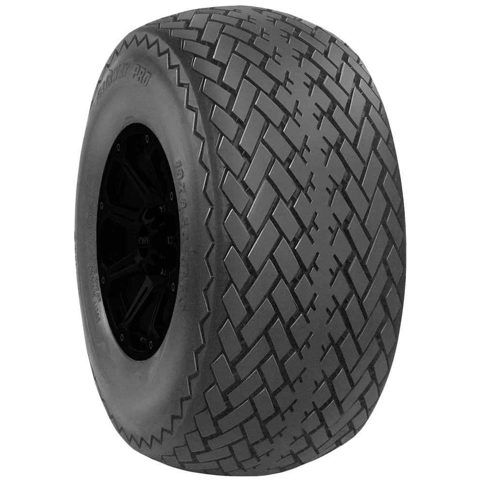 carlisle-fairway-pro-bsw_5ca0fc2d-4615-40bc-a97a-28bede5cd2ae_994x994 18x8.50-8 Carlstar Fairway Pro LRB Black Wall Tire - Image 1