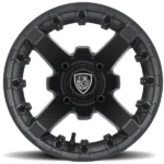 (4) Fairway Alloys FA138 Battle 12x7 4x4" -47mm Matte Black Wheels Rims 12" Inch - Image 2