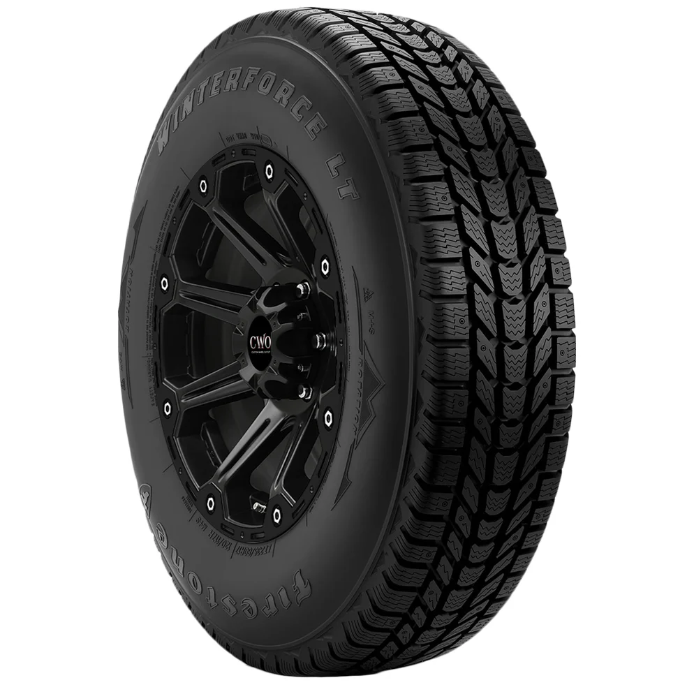 firestone-winterforce-lt-bsw_2942e2c2-bb3e-45b2-b4b9-cd12c13cfad9_994x994 LT265/70R17 Firestone Winterforce LT 121R LRE Black Wall Tire - Image 1