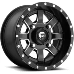 Fuel UTV D538 Maverick 20x7 4x136 +13mm Black/Milled Wheel Rim 20" Inch