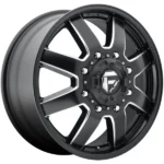 Fuel D538 Maverick Dually Front 20x8.25 8x200 Black/Milled Wheel Rim 20" Inch - Image 2