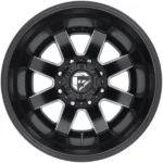 Fuel D538 Maverick Dually Rear 24x8.25 8x170 Black/Milled Wheel Rim 24" Inch - Image 3