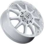 Fuel D912 Circuit Dually 22x8.25 8x200 +105mm Silver-Front Wheel Rim 22" Inch - Image 3