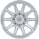Fuel D912 Circuit Dually 22x8.25 8x200 +105mm Silver-Front Wheel Rim 22" Inch - Image 2