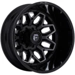Fuel D875 Flux Dually Rear 20x8.25 8x6.5" -227mm Black/Tint Wheel Rim 20" Inch