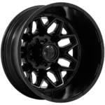 Fuel D871 Flux Dually Rear 22x8.25 8x6.5" -227mm Blackout Wheel Rim 22" Inch