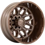 Fuel D876 Flux Dually Rear 22x8.25 8x6.5" -246mm Bronze Wheel Rim 22" Inch