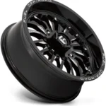 Fuel UTV D821 Arc 22x7 4x137 +13mm Black/Milled Wheel Rim 22" Inch - Image 2