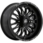 Fuel UTV D821 Arc 24x7 4x156 +13mm Black/Milled Wheel Rim 24" Inch