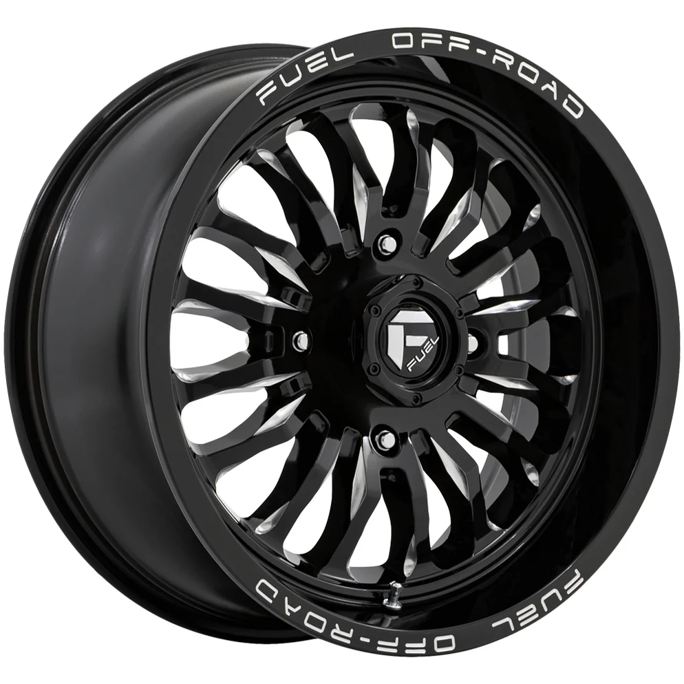 fuel-utv-d821-arc-black-milled_90f5fdcc-0e8f-42fc-bae6-bf52570f16c2_994x994 Fuel UTV D821 Arc 22x7 4x137 +13mm Black/Milled Wheel Rim 22" Inch - Image 1