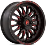 Fuel UTV D822 Arc 20x7 4x137 +13mm Black/Red Wheel Rim 20" Inch - Image 3