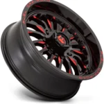 Fuel UTV D822 Arc 22x7 4x137 +13mm Black/Red Wheel Rim 22" Inch - Image 2