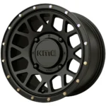 KMC UTV KS135 Grenade 14x7 4x156 +10mm Satin Black Wheel Rim 14" Inch