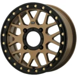 KMC UTV KS235 Grenade Beadlock 15x7 4x137 +10mm Bronze Wheel Rim 15" Inch