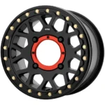 KMC UTV KS235 Grenade Beadlock 15x6 4x156 +38mm Satin Black Wheel Rim 15" Inch