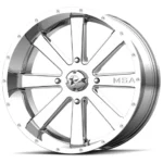 MSA M34 Flash 24x7 4x137 +0mm Chrome Wheel Rim 24" Inch