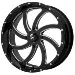 MSA M36 Switch 18x7 4x156 +0mm Black/Milled Wheel Rim 18" Inch