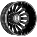 Hostile H404 Ghost Dually 22x8.25 8x200 Satin Black-Rear Wheel Rim 22" Inch