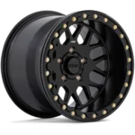KMC UTV KS235 Grenade Beadlock 15x6 4x137 +38mm Satin Black Wheel Rim 15" Inch - Image 2