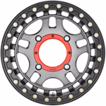 KMC UTV KS240 Recon Beadlock 15x7 4x137 +38mm Gunmetal Wheel Rim 15" Inch