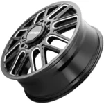 Mayhem 8107D Cogent Dually Front 22x8.25 8x200 Black/Milled Wheel Rim 22" Inch - Image 2