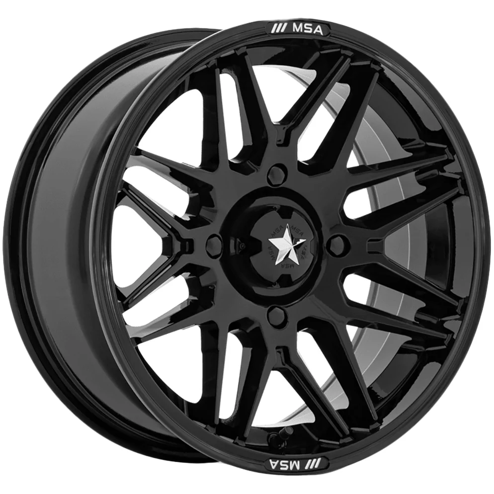 msa-off-road-m52-radar-gloss-black-4-lug-1_482e101e-917e-48c4-babe-48fdb53bca88_994x994 MSA Off-Road M52 Radar 14x7 4x156 +10mm Gloss Black Wheel Rim 14" Inch - Image 1