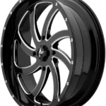 MSA M36 Switch 22x7 4x156 +0mm Black/Milled Wheel Rim 22" Inch - Image 2