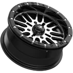 MSA M37 Brute Beadlock 18x7 4x137 +10mm Black/Machined Wheel Rim 18" Inch - Image 2