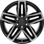 OE Wheels CV34B 18x8.5 6x5.5" +26mm Black/Machined Wheel Rim 18" Inch
