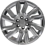OE Wheels CV39 22x9 6x5.5" +28mm Hyper Black/Chrome Wheel Rim 22" Inch - Image 2