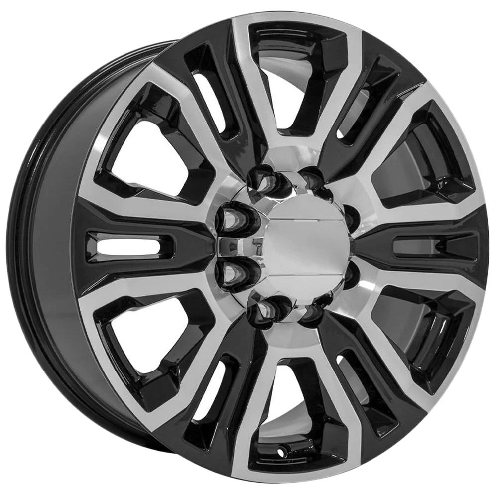 oe-wheels-cv70a-black-machined-8-lug-1_994x994 OE Wheels CV70A 20x8.5 8x6.5" +12mm Black/Machined Wheel Rim 20" Inch - Image 1