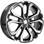 OE Wheels CV89 19x7.5 5x115 +46mm Black/Machined Wheel Rim 19" Inch