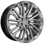OE Wheels LX58 20x8 5x4.5" +30mm Hyper Silver Wheel Rim 20" Inch