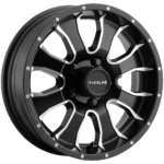 Raceline 860M Mamba Trailer 14x6 5x4.5" +0mm Black/Machined Wheel Rim 14" Inch