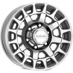 Raceline 873MC Back Country Trailer 15x6 6x5.5" +0mm Machined Wheel Rim 15" Inch