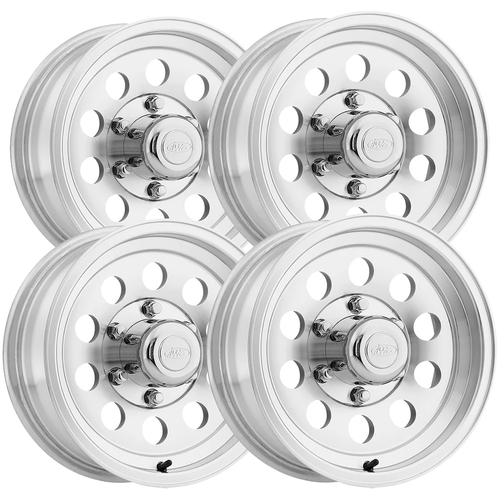 raceline-881-alumium-mod-trailer-machined-6-lug-set-4_994x994 (Set of 4) Pacer 881MC Trailer 15x6 6x5.5" +0mm Machined Wheels Rims 15" Inch - Image 1