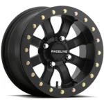 Raceline UTV A71B Mamba Beadlock 14x8 4x136 -44mm Satin Black Wheel Rim 14" Inch