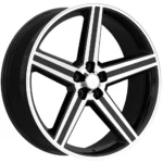 Eclipse Replicas 248 IROC 22x9.5 5x115 +10mm Black/Machined Wheel Rim 22" Inch