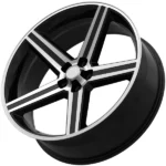 Eclipse Replicas 248 IROC 22x9.5 5x115 +10mm Black/Machined Wheel Rim 22" Inch - Image 2