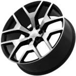 Eclipse Replicas 288 26x10 6x5.5" +25mm Black/Machined Wheel Rim 26" Inch - Image 2