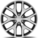 Performance Replicas PR169 20x9 6x5.5" +27mm Black/Machined Wheel Rim 20" Inch - Image 2